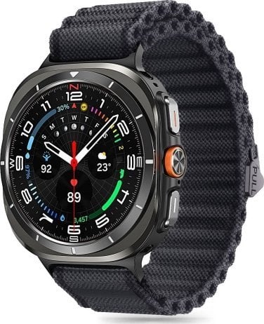 Rrip ore Tech-Protect Weave Pro Samsung Galaxy Watch Ultra 47mm, material i qëndrueshëm, i zi