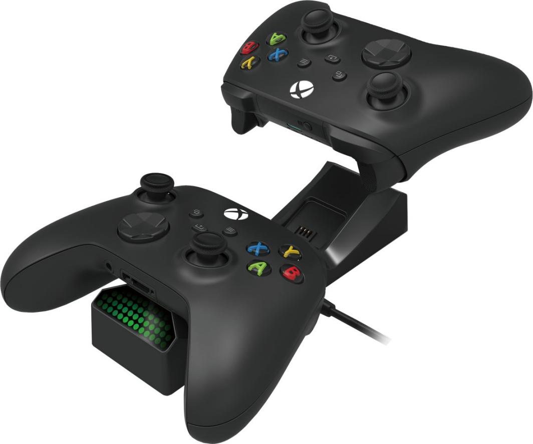 Stacion karikimi HORI (AB10-001U) për 2x kontrollues Xbox, i zi