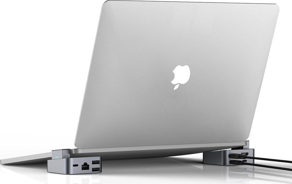 Hub multifunksional dhe mbajtëse për MacBook Pro Joyroom S-H121, i hirtë