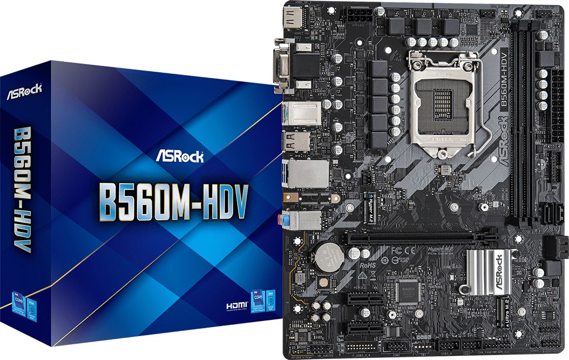 Pllakë amë DDR4 ASRock B560M-HDV