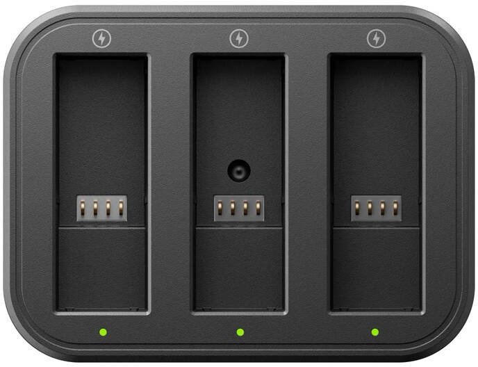 Karikues me shpejtësi Insta360 Ace Pro Ace Pro 2 Fast Charge Hub, për bateri kamerash, i zi