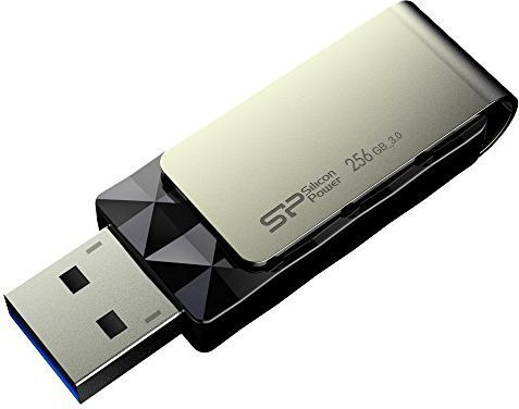 Flash Drive USB Silicon Power B30, 256 GB, i zi/hirtë