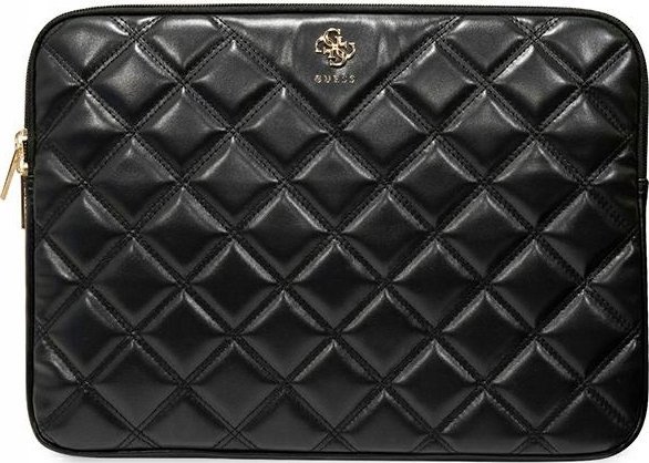 Mbulesë notebook Guess PU Quilted Sleeve, 13/14", e zezë