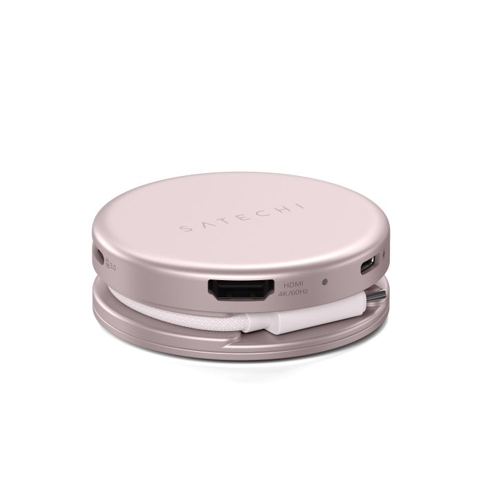 Satechi OntheGo 5-in-1 Multiport Adapter, Blush