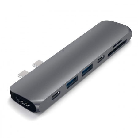 USB Hub Satechi USB-C Pro 4K HDMI, i hirtë