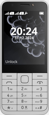 Telefoni Nokia 230 TA-1609 DS, 2.5", 1450mAh, i bardhë