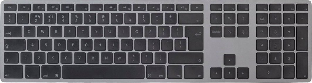 Tastierë wireless Matias për Mac, dongle USB C, e argjendtë