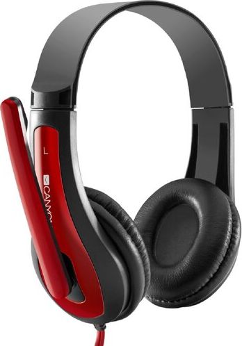 Kufje gaming Canyon HSC-1 CNS-CHSC1BR, 3.5mm, me mikrofon, të kuqe