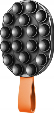 Mbajtëse magnetike telefoni Joyroom JR-ZS393-S, kupa thithëse, 4.7-7", e zezë portokalli
