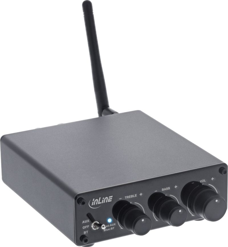 Marrës audio Bluetooth InLine 5.3, përforcues 96W, i zi