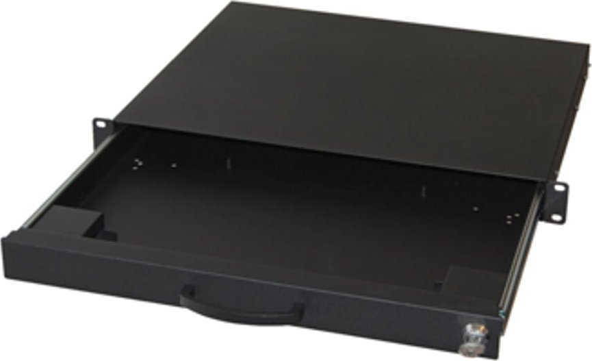 Sirtar tastiere Equip 19", me tastierë dhe trackball, metalik, i zi