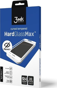 Xham mbrojtës 3MK HardGlass Max Privacy për iPhone 8, 0.3 mm, 9H, i zi