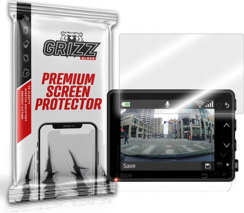 Xham mbrojtës hibrid GrizzGlass HybridGlass, për Garmin Dash Cam 47, i tejdukshëm