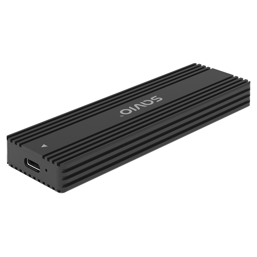 Kuti e jashtme për SSD Savio AK-84, M.2 NVMe SATA, USB 3.1 Gen 2, e zezë