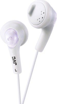 Kufje stereo JVC Gumy Bass Boost, me kabllo, in ear, të bardha