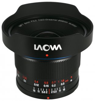 Objektiv Laowa 6mm f/2 Zero D, Micro Four Thirds, kënd ultra i gjerë, i zi