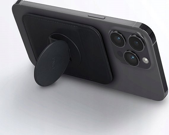 Portofol magnetik telefoni UNIQ Flixa, MagSafe, me grip, i verdhë