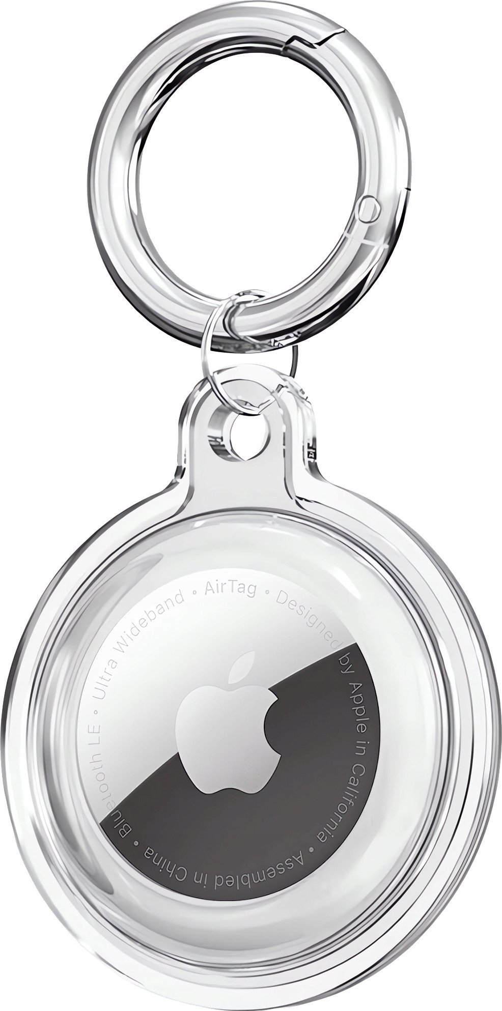 Set mbrojtës silikon Tech-Protect Icon për Apple AirTag, 4 copë, transparent