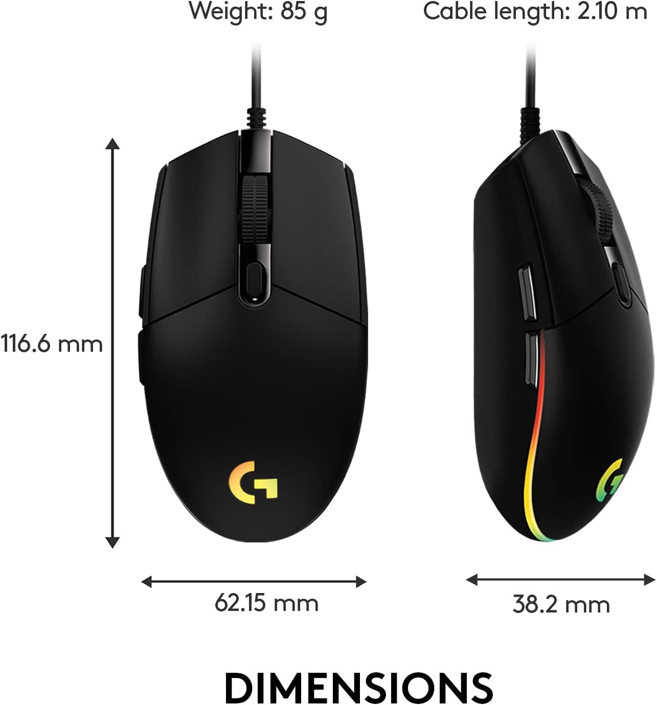 Maus Logitech G203, i zi