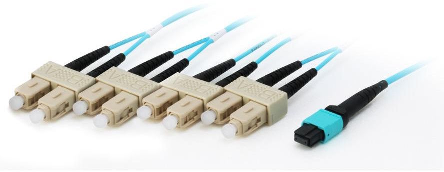 Kabllo fibër optike Equip Patchcord MTP në SC, OM4 50/125µm, 10m, jeshile