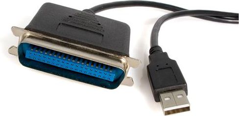 Kabllo StarTech USB A - IEEE 1284 (ICUSB1284), 1.8m, e zezë