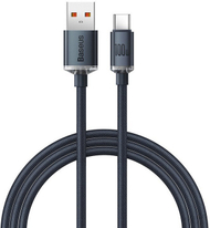[OUTLET] Kabllo karikimi / të dhënash Baseus Crystal Shine Series USB-A - USB-C, 100W, 1.2m, e zezë