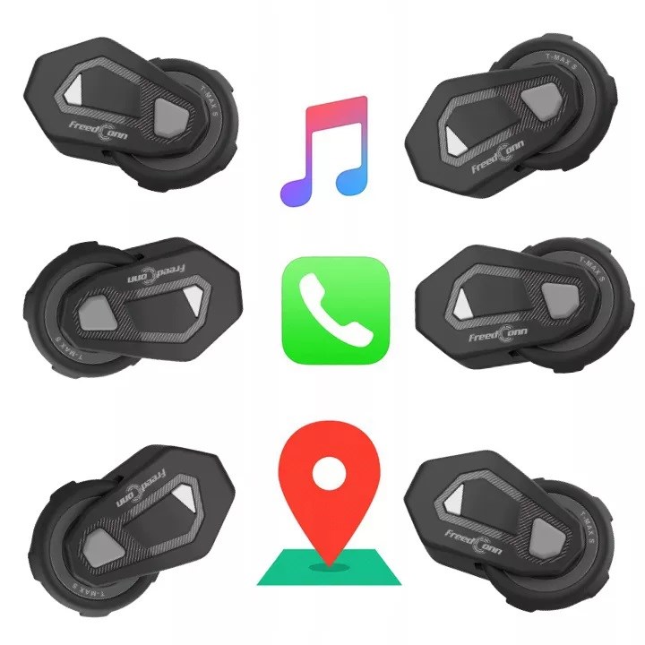 Kufje FreedConn T-MAX S V4 PRO SINGLE, Bluetooth, të zeza