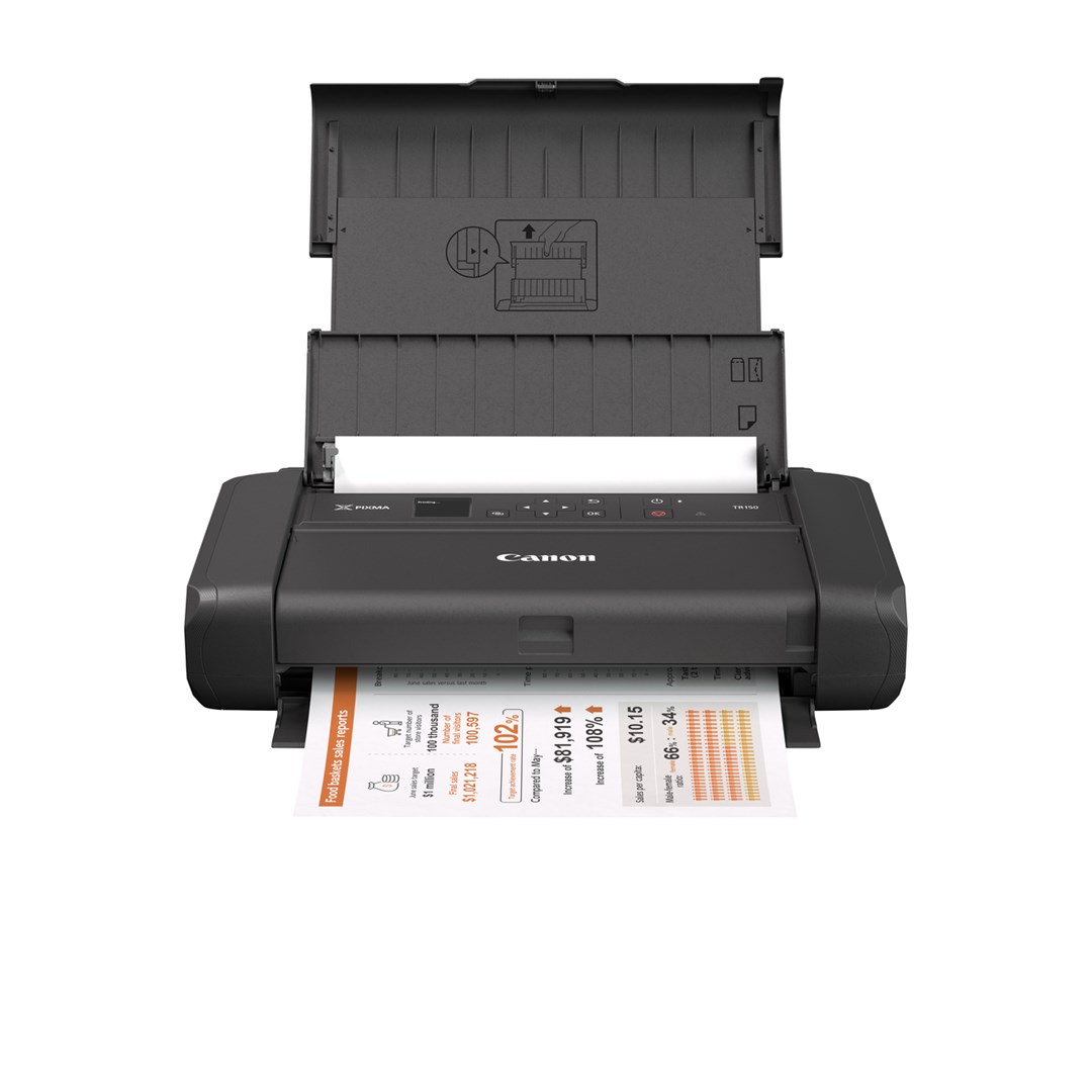 Printer portativ Canon PIXMA TR150 me bateri, A4, wireless, i zi