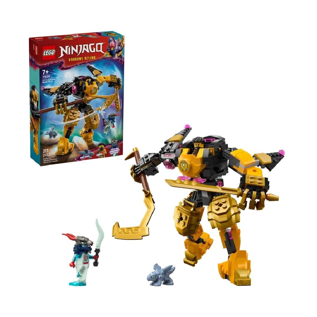 Set lodër LEGO NINJAGO Arin's Spinjitzu Battle Mech, figurina, shumëngjyrësh