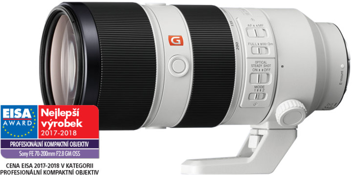 Lente Sony FE, 70–200mm,  f/2.8 GM OSS                 