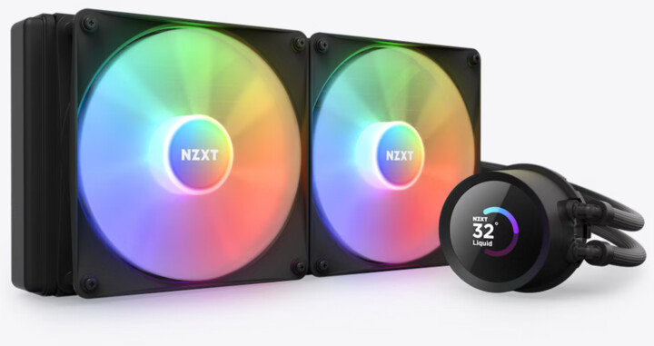 Ftohës NZXT Kraken 280 RGB, i zi