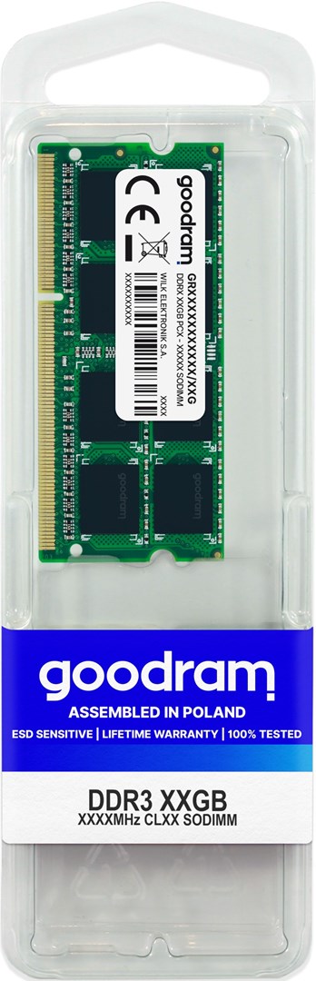Memorie RAM Goodram SODIMM, 8GB, DDR3, 1333 MHz