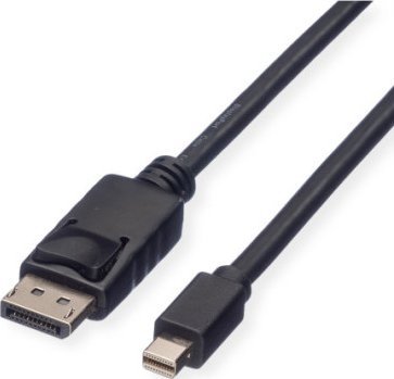 Kabllo DisplayPort ROLINE GREEN 11.44.5636, DP në Mini DP, 3m, e zezë