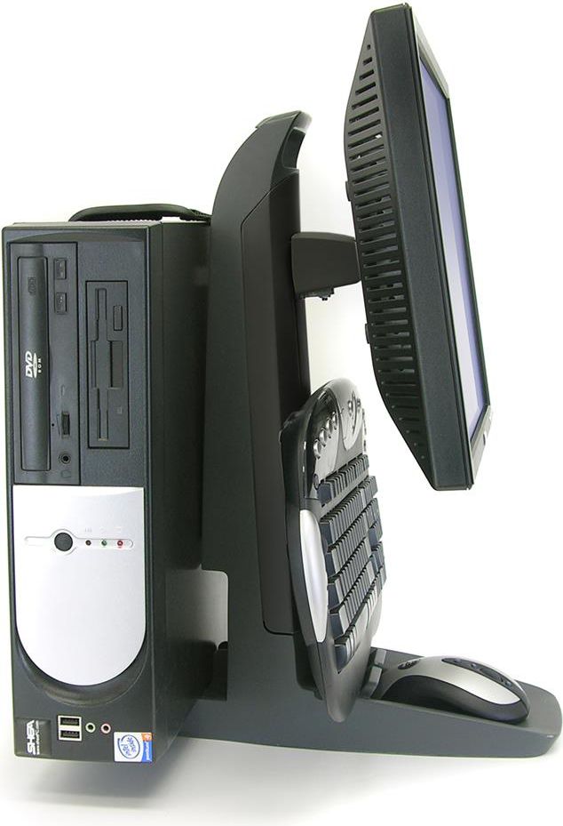 Qëndrim tavoline për monitor Ergotron Neo Flex All In One Secure Clamp 33 338 085, deri 24", i zi