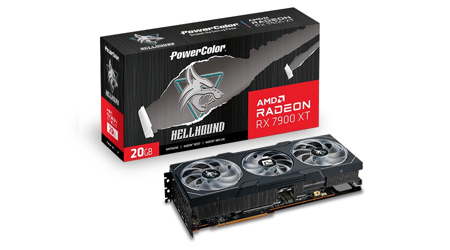 Kartë grafike PowerColor Hellhound AMD Radeon RX 7900 XT, 20 GB GDDR6