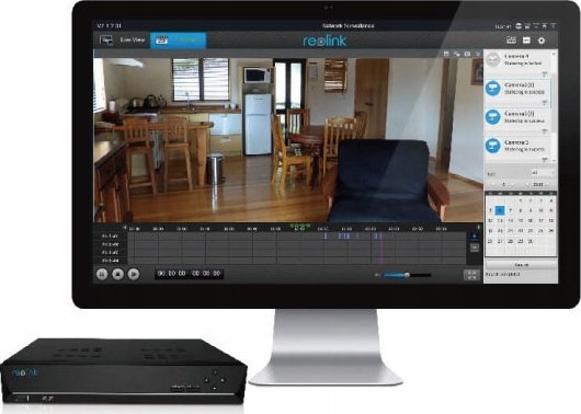 Video-recorder rrjeti Reolink NVS8, 8 kanale, 4K, i zi