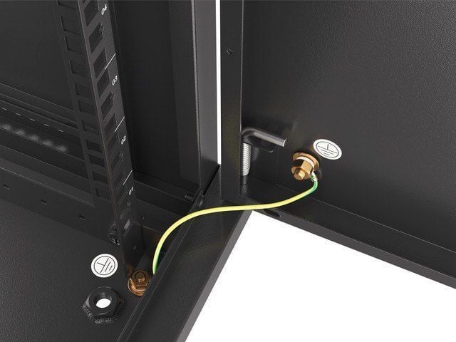 Kabinet muror rrjeti Lanberg WF01-6412-00B, 19", 12U, i zi