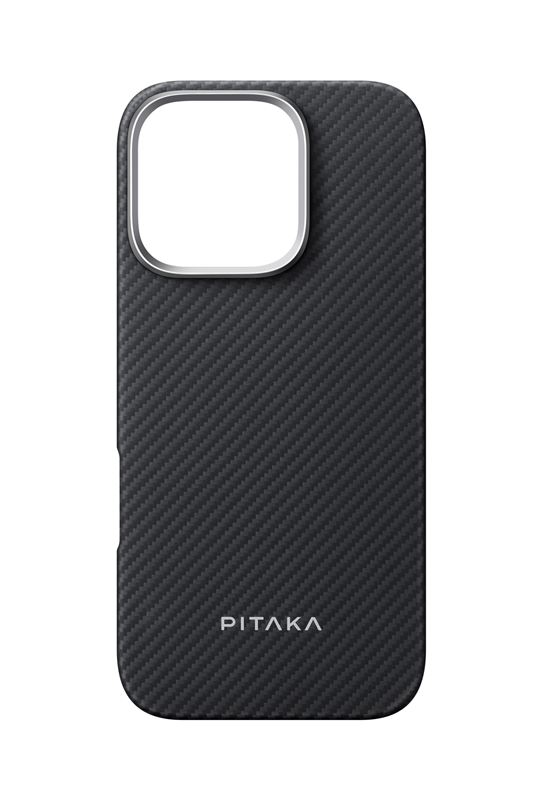 Mbrojtëse Pitaka Ultra-Slim për iPhone 16 Pro Max, e zezë/e hirtë