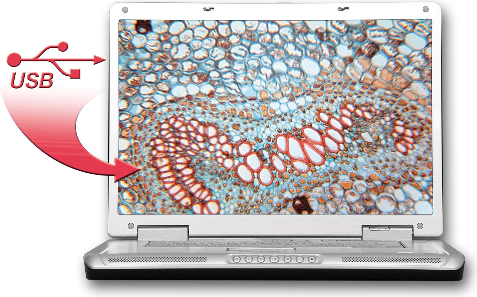 Mikroskop Bresser Biolux CEA USB, 40 1024x, set edukativ