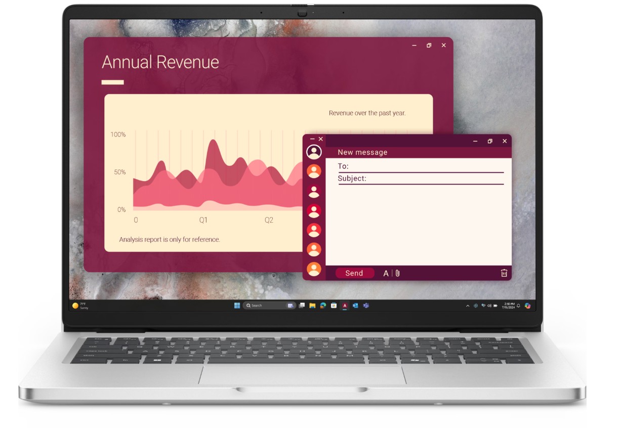 Laptop Dell Pro 14 PC14250, Intel Core Ultra 7, 14" FHD+, 32GB RAM, argjendtë