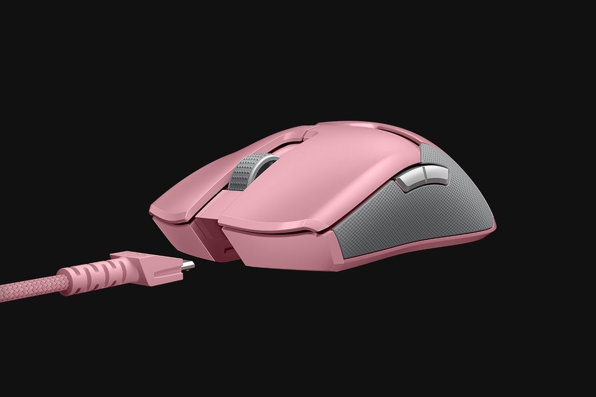 Maus lojërash Razer Viper Ultimate, Wireless/USB-C, 20000 DPI, rozë