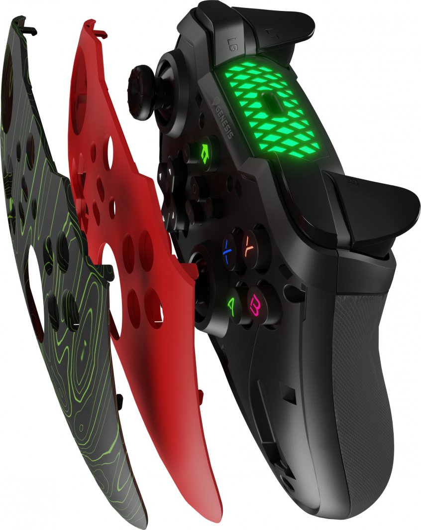 Kontroller Genesis Mangan 400, wireless, i kuq