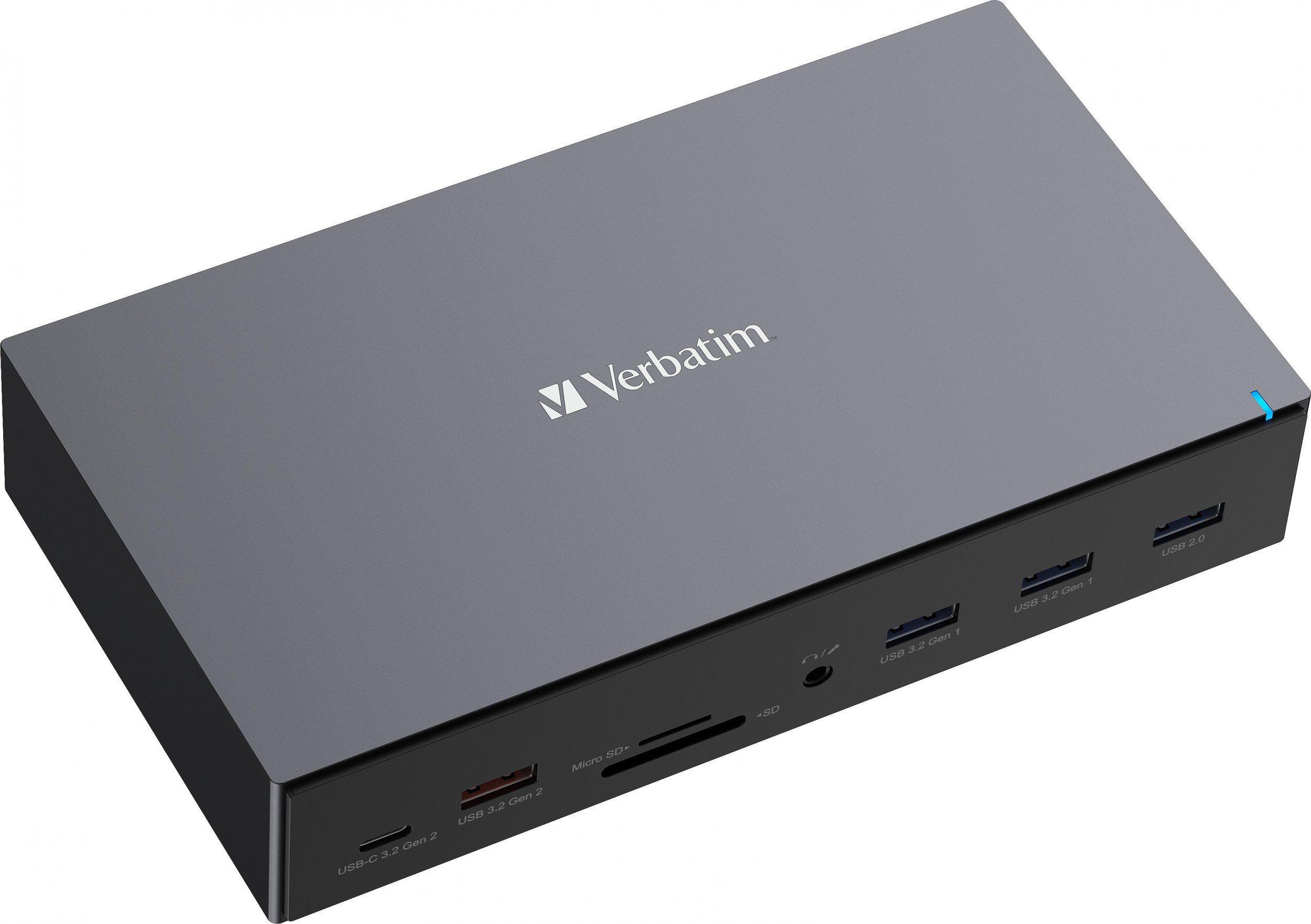 Doking stacion Verbatim CDS-17, 17 porta, USB 3.2 Gen 1 Type C, i zi gri