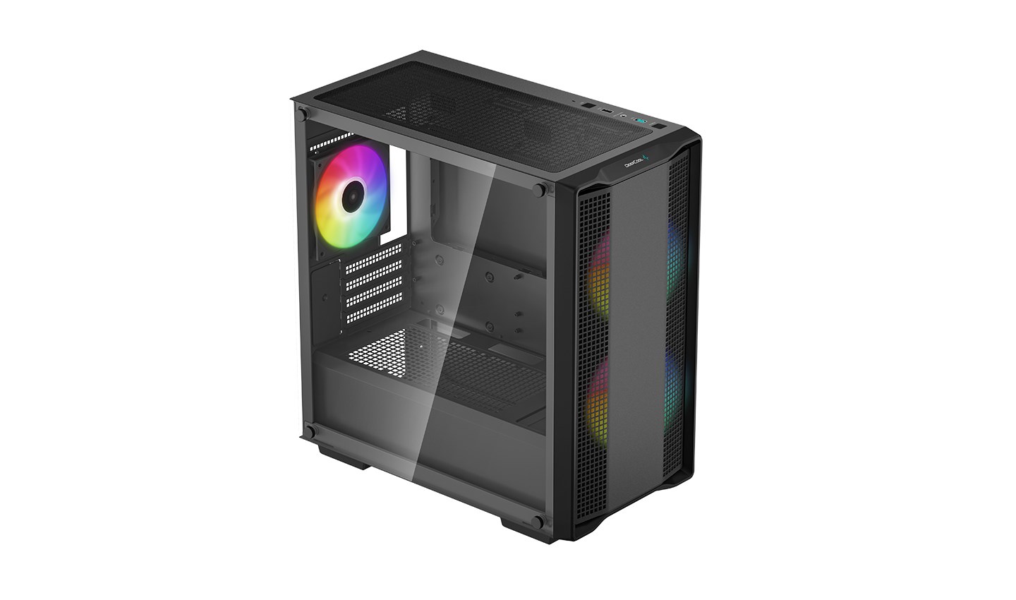 Kasë DeepCool CC360 ARGB Mini Tower, e zezë