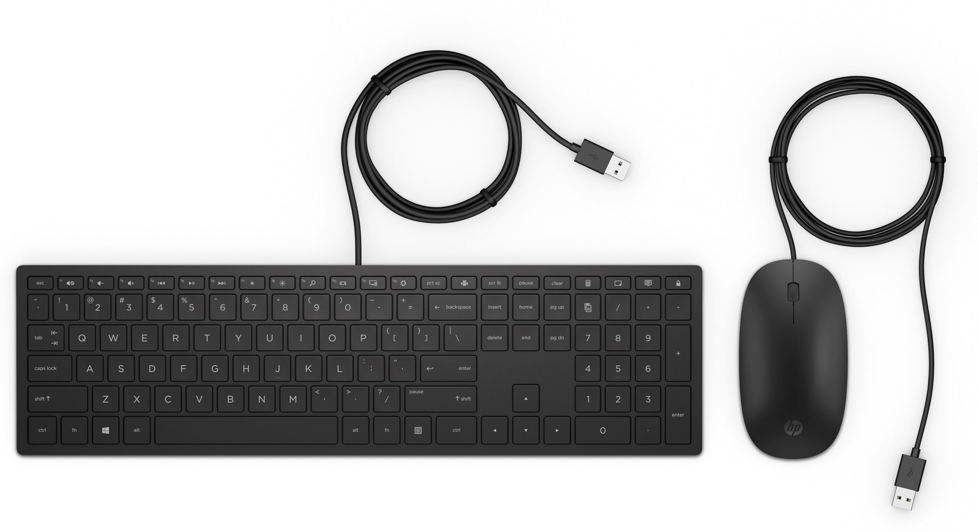 Set tastierë dhe maus Hewlett Packard Pavilion 400, USB, i zi