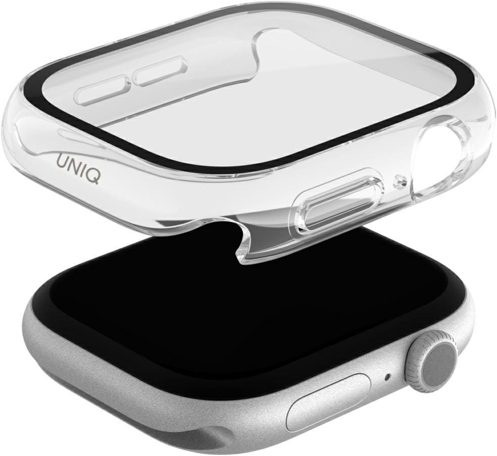 Заштита Uniq Nautic за Apple Watch 46mm, со интегрирано стакло, проѕирна