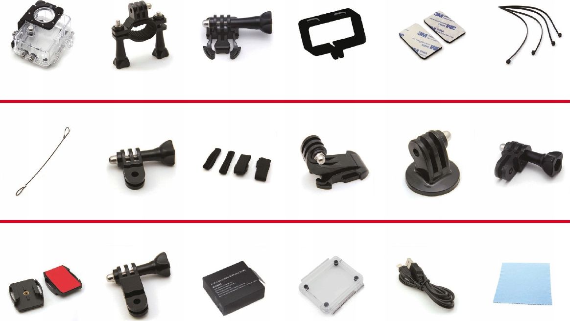 Kamerë sportive AgfaPhoto Realimove AC9000, 4K Ultra HD, Wi‑Fi, e zezë