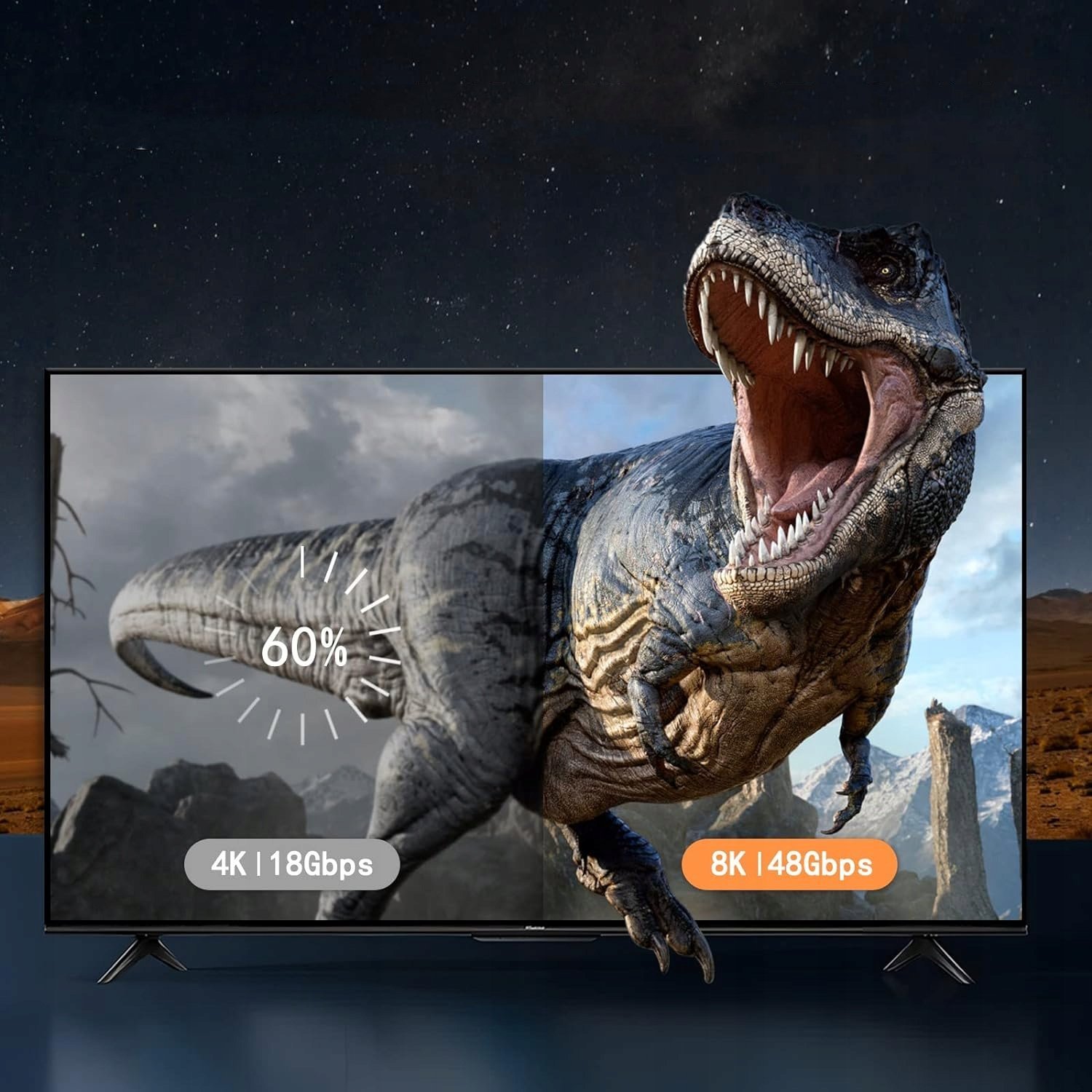 Kabllo HDMI Defender 87333, 5.1m, HDMI 2.1, i zi
