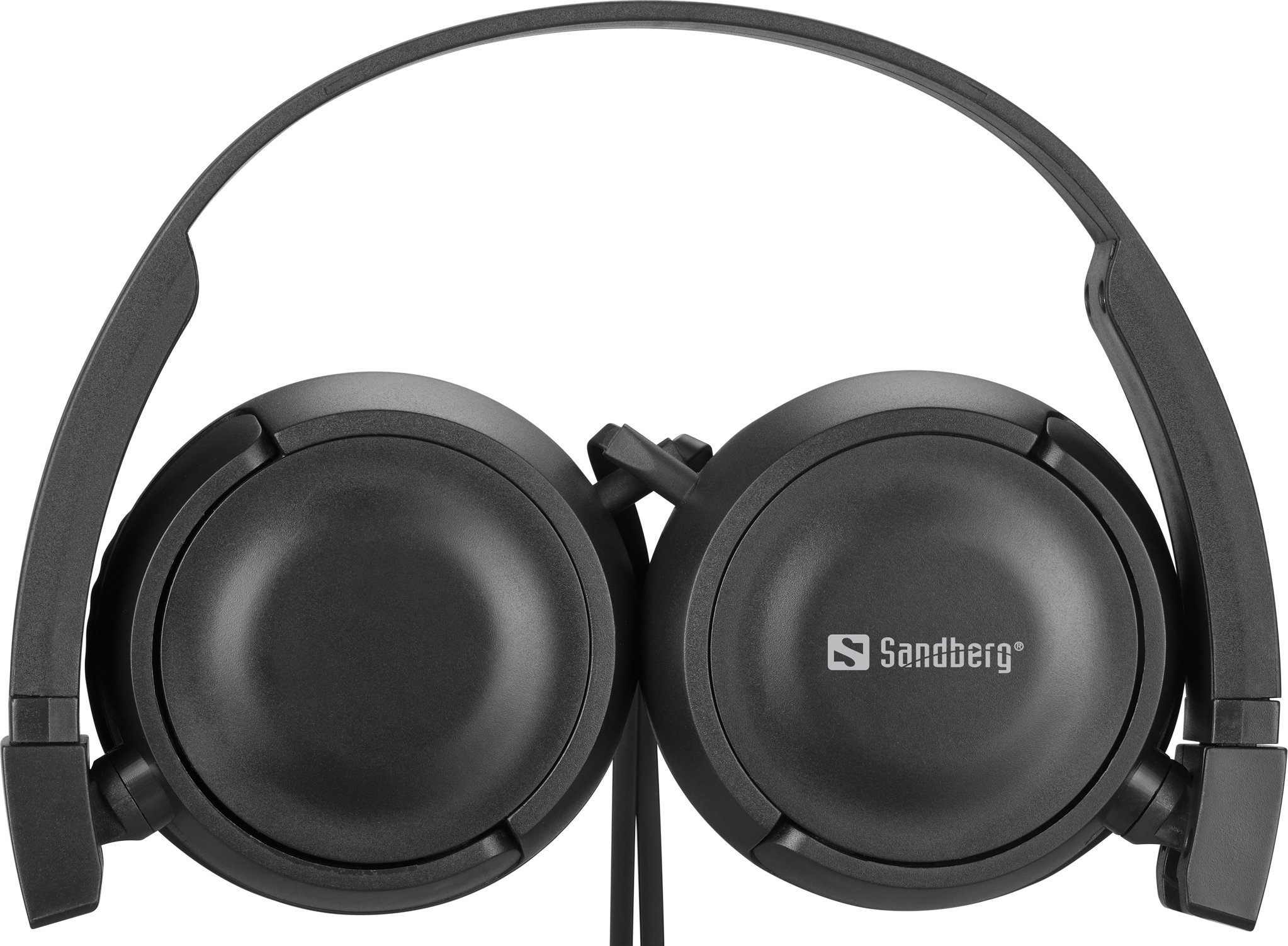 Kufje Sandberg Saver HeadPhone Travel, MiniJack 3.5mm, me kabllo, të zeza
