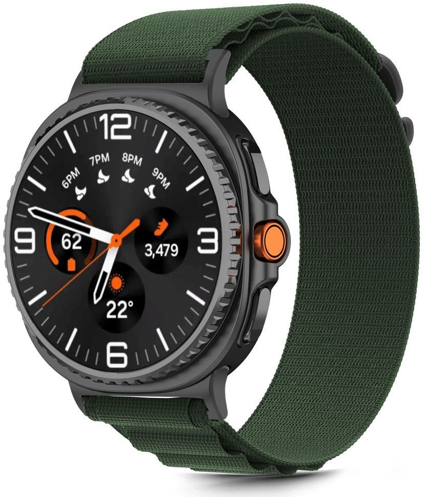 Rrip ore Tech-Protect Nylon Stripe, Samsung Galaxy Watch 8 8 Classic, najlon, jeshil
